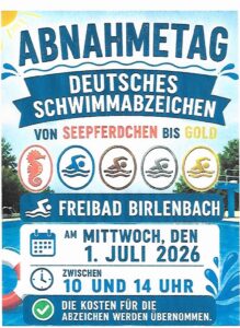 Mehr über den Artikel erfahren Abzeichentag Juli 2026
