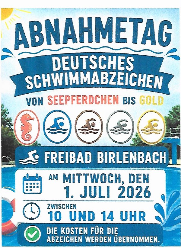 Mehr über den Artikel erfahren Abzeichentag Juli 2026